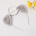 Fashion Fox Cat Ear Hair Band Popular Plush Cat Ear Headband Black White Soft Hairband with Bells Party Cosplay Hair Accessories.