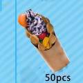 100Pcs Fry Holder Kraft Paper Cups Holder Thickened for Wedding. 