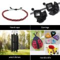 1.5mm Black Nylon Cord Satin String / Glazy Cord for Craft, Chinese Knotting, Necklaces, Bracelet Jewelry Making. 