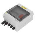 Photovoltaic Combiner Box 15A Fuse Solar Combiner Box DC1000V Short Circuit Protection Flame Retardant for RV. 