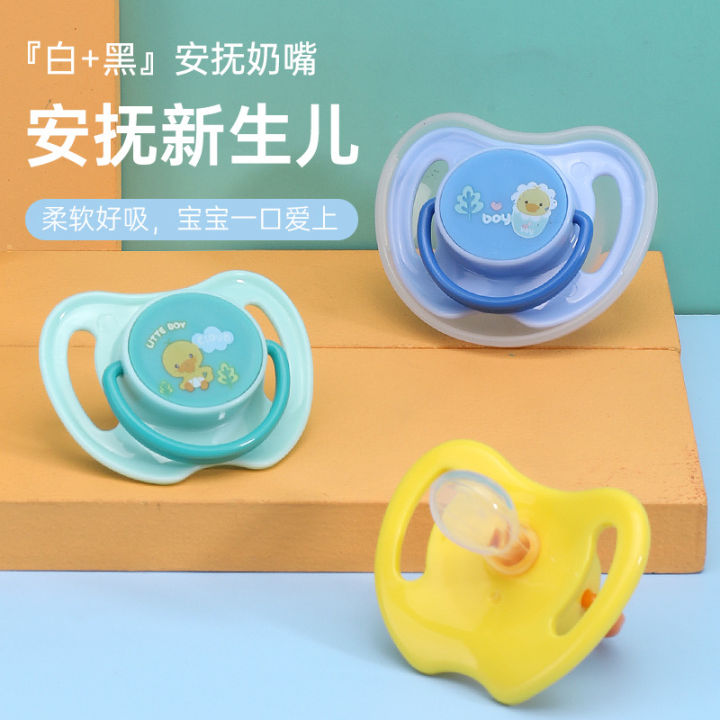 New%20Baby%20Print%20Pacifier%20Cartoon%20Silicone%20Sleeping%20Pacifier%20Newborn%20Baby%20Comfort%20Pacifier%20With%20Lid%20-%20Image%202