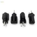 Portable 110-120V to 220-240V Plug Adapter Black 5-15P To 6-15R. 