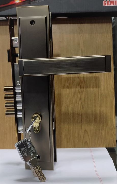 100%25Brass%20Main%20Door%20Handle%20%20Lock%2020%20years%20guranty(lever)100%25Brass%20key,lever%20-%20Image%202