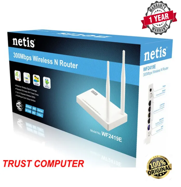 NETIS%20WF2419E%20300MBPS%20WIRELESS%20N%20ROUTER%202%20ANTENNA,%20Router,%20Netis%20Router%20-%20Image%202