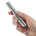 USB Rechargeable Handy Pen Light Mini Nursing Flashlight LED Torch Lamp with Stainless Steel Material Flashlight. 