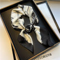 2024 Fashion Luxury Brand 70cm Silk Square Scarf Women Satin Neck Tie Female Hair Bandana Headkerchief Shawl Wrap Hijab Echarpe.
