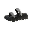 2023 Sandals Woman Crystal Wedge Summer Chunky Platform Women Leather Slippers Thick Sole Gladiator Shoes for Women Flip Flops.