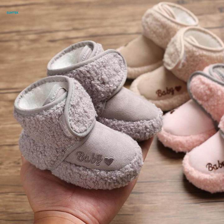 Newborn%20Baby%20Boys%20Girls%20Booties%20Winter%20House%20Slipper%20Crib%20Shoes%20for%20Baby%20Boys%20Girls%20Gray%2013cm%20-%20Image%202