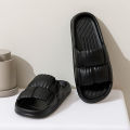 Summer slippers simple Japanese style couple non-slip soft bottom thick bottom sandals men and women Slippers Slides. 