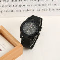【The hottest this year】 Men's Fashion Swiss Nylon Woven Strap Watch Gemiu wi watch Sea, Land and Air Movement Army Style Watch. 