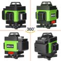 KKmoon Multifunctional 4D 16 Lines Laser Level 3 Selfleveling Machine with Vertical Horizontal Tilt Linesgeable Leveling Tool02eu. 