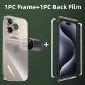 Frame Hydrogel Film For iPhone 15 Pro Max Back Screen Protector Film for iPhone 12 13 14 Pro Max 15 Plus 15Pro Max Not Glass. 