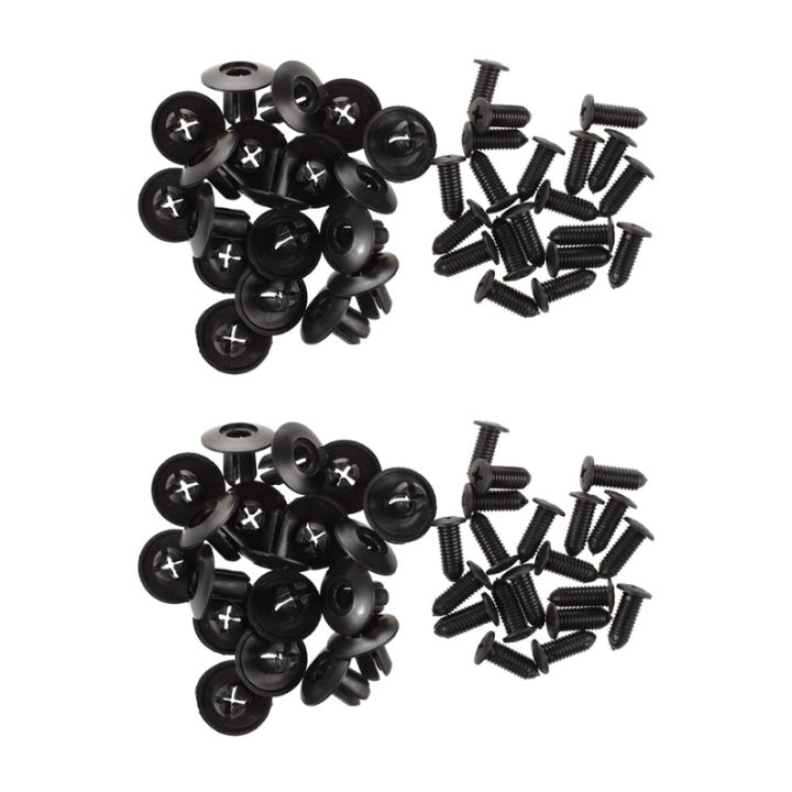 JAERBEE%2040%20Pcs%208mm%20Hole%20Push%20in%20Expanding%20Screw%20Panel%20Clips%20Plastic%20Rivet%20Black%20-%20Image%203