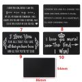 NORORTHY Valentine Love Note for Men Husband Anniversary Gifts Anniversary Memorial Wallet Insert Card Purse Card Boyfriend Presents.