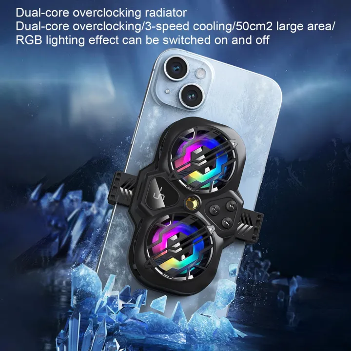 K11%20Mobile%20Phone%20Cooler%20Cool%20Lighting%20Cell%20Phone%20Live%20Streaming%20Radiator%20Adjustable%203%20Levels%20For%20Playing%20Games%20Watching%20Videos%20-%20Image%206