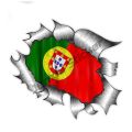 Love Portugal Flag Decal Sticker Portuguese Football Patriotic Stickers Home Pride Travel Car Truck Van Bumper Window Car Decal.