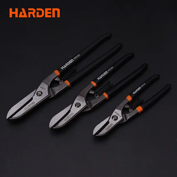 8-Inch Straight Pattern Tin Snips Metal Cutter (8in) (Black