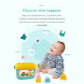 Huanger Baby First Blocks Color & Shape Toy For Children Educational Sorting Box Happy Gift. 