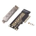 NVMe PCIe M 2 NGFF SSD to adapter card PCI express x 4 to M.2 card with bracket. 