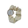 Fashionable Scranchies Stone Watch For Women / Silk Belt'S Modern Wrist Watch For Girls. 