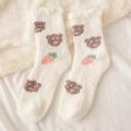 Cute Women  Socks Winter Thermal Thick Cotton Socks Warmful Fancy Trendy Cartoon Socks women Stockings. 