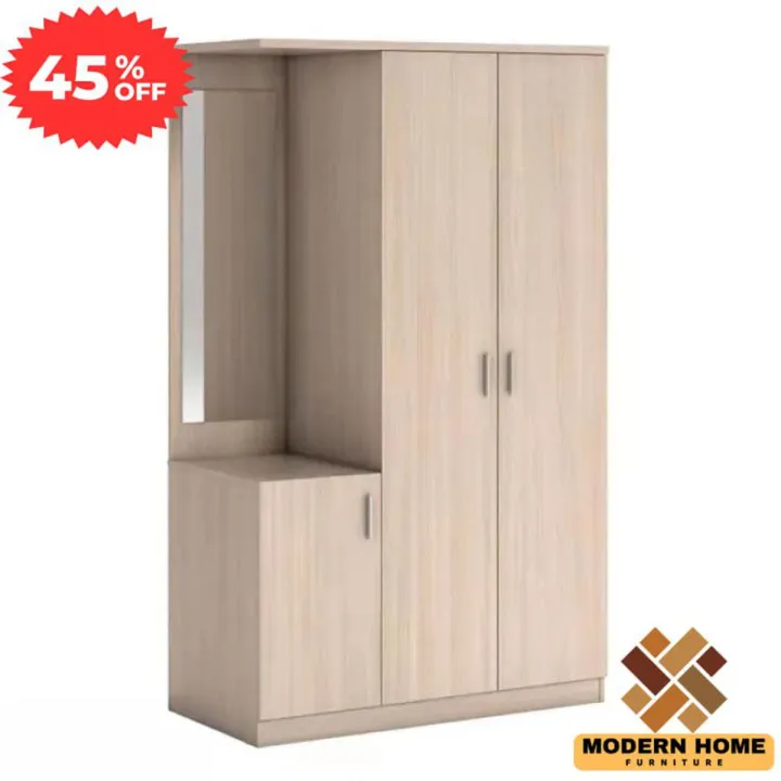 Modern%20Design%20Dresser%20Almirah%20with%20Clothe%20Storage%20Shelf%20&%20Locker%20Drawer%20/%20Dreeing%20Mirror%20Almari%20/Melamine%20Board%20Cloth%20Storage%20Wardrobe%20-%20Image%202