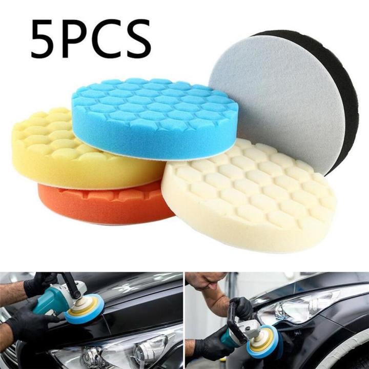 Buffing Ma (New)MA 5x 6 inch 150mm Hex Logic Type Polihing Waxing Buffing Pad DA ...