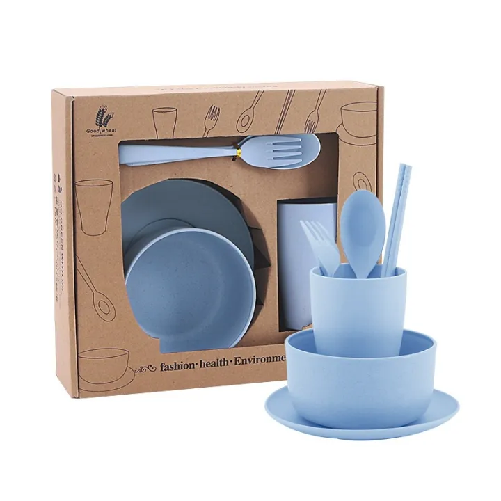 6Pcs/set%20Eco-friendly%20Wheat%20Straw%20Children%20Tableware%20Set%20Outdoor%20Tableware%20Gifts%20Portable%20Biodegradable%20Wheat%20Bowl%20Spoon%20Chopstick%20Fork%20Cup%20Kids%20Dinnerware%20Set%20-%20Image%202