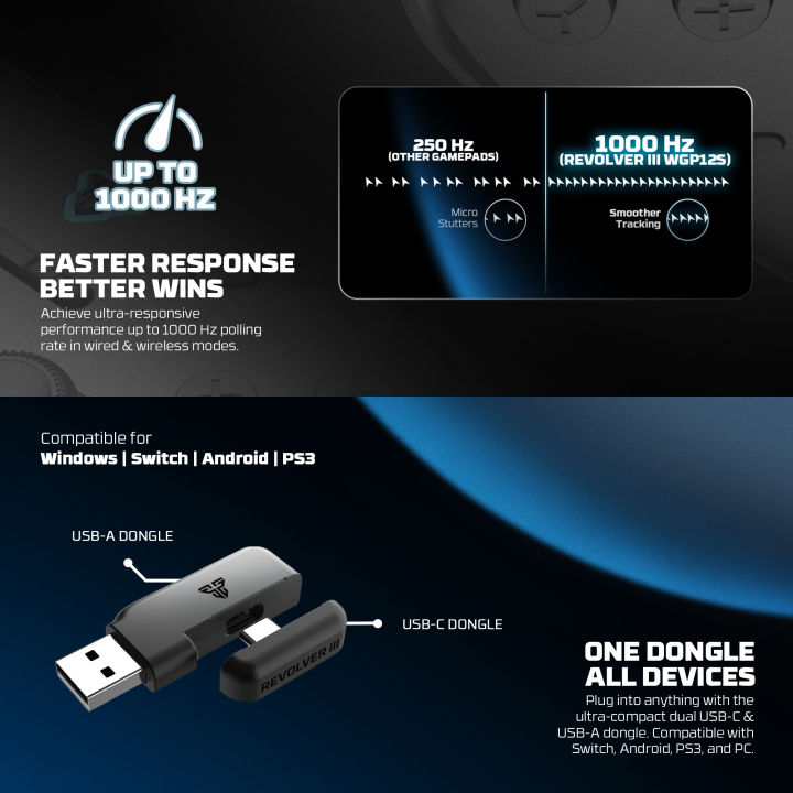 FANTECH%20WGP12s%20REVOLVER%20III%20WIRELESS%20MULTI-PLATFORM%20GAMEPAD%20Gaming%20Controller%20WHITE%20-%20Image%205