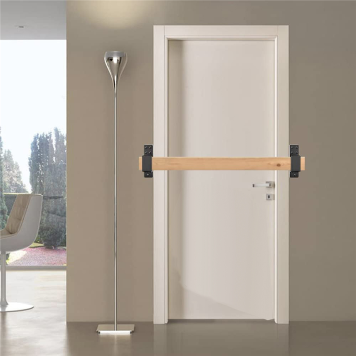 SRIWEN%20Door%20Barricade%20Brackets,2%20Pack%20Drop%20Open%20Bar%20Holder%20for%20Home%20Security,%202X4%20Bar%20Brackets%20Prevent%20Unauthorized%20Entry%20-%20Image%202