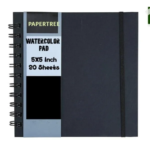 Papertree%20Canvas%20Pad%20Black%20Cover%20Spiral%20Bound%205%20%C3%97%205%20Inch%2020%20Sheets%20-%20Image%203