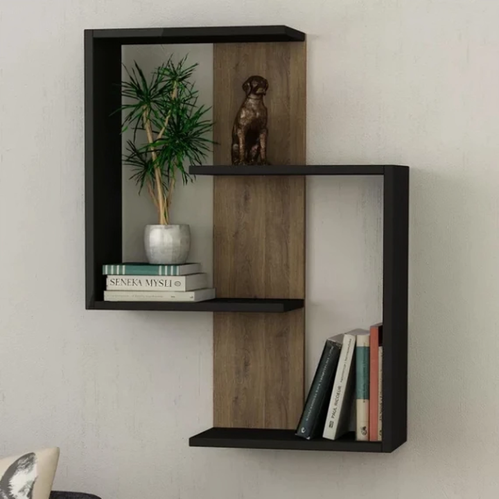Wall Rack Small Size Design Otobi White Zone Modern Wall Mounted Rack - Small Bookcase -design Wall ...