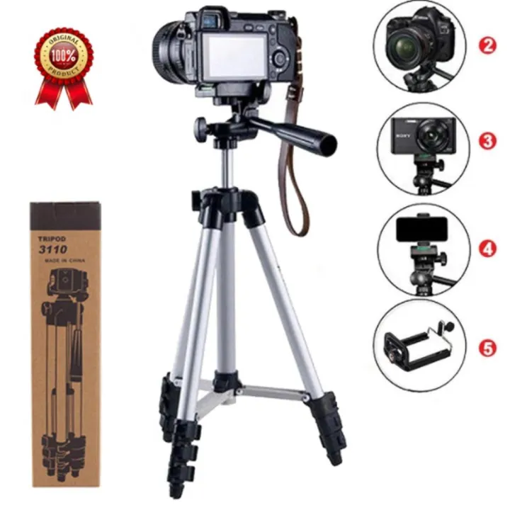Tripod%203110%20Smart%20Aluminium%20Adjustable%20Portable%20and%20Foldable%20Lightweight%20Tripod%20Stand%20Clip%20and%20Camera%20Holder%20-%20Image%206
