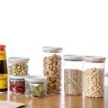 Airtight Food storage container Stylish Stackable Leak-proof Snack storage jar Large capacity Round storage tank for Home kitchen Picnic food storage Office pantry Camping essentials Travel containers.