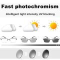 Outdoor Near-far dual-purpose Photochromic Reading Glasses Women Men Progressive Multifocal Anti Blue Ray Finished Spectacles.
