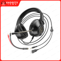 Hoco | W108 Sue Wired Gaming Headset | 50mm Audio Drivers | Omnidirectional HD Microphone & LED Lighting | 3.5mm AUX & USB Connection | Over-Ear Headphones for PC & Laptop.