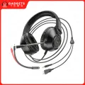 Hoco | W108 Sue Wired Gaming Headset | 50mm Audio Drivers | Omnidirectional HD Microphone & LED Lighting | 3.5mm AUX & USB Connection | Over-Ear Headphones for PC & Laptop.