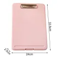 File Folder Dustproof A4 File Storage Box with Document Paper Clamp. 