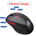 T67 Wireless Mouse 6 Keys Mute Office Gaming Mouse Ergonomic Silent 2.4G Mice With Adjustable DPI For PC. 