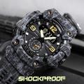 SKMEI Shockproof Digital Men Watch Dual Movement 3 Time Sport Wristwatch Mens Waterproof Electronic Watches 1637.