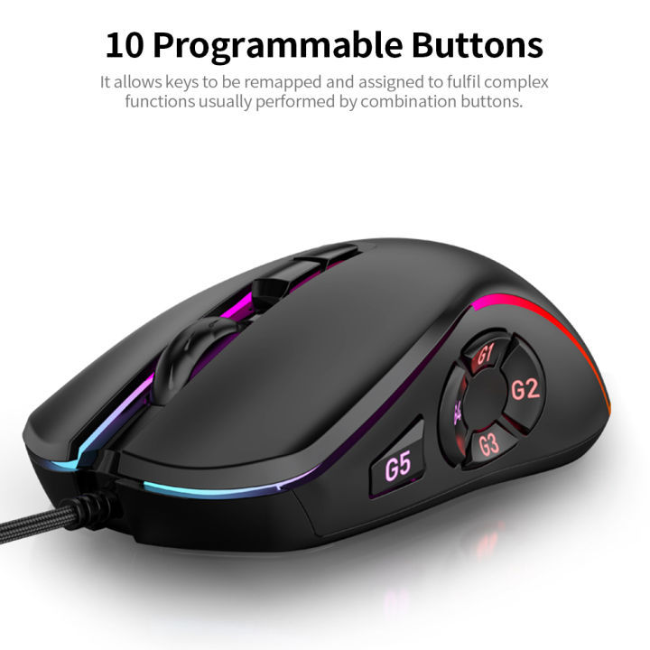 HXSJ%20Wired%20Gaming%20Mouse%207200DPI%20RGB%20Backlit%20Mouse%206%20Adjustable%20DPI%20Levels/10%20Programmable%20Buttons/Back-to-desktop%20Button%20Black%20-%20Image%204