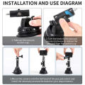 Group Vertical Suction Cup Mount For Car Windshield Window Action Camera Mount Holder Compatible For DJI Pocket 3 Cameras. 