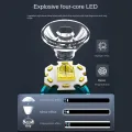 Three-Eyed Monster Mini Flash Super Power Flashlight Flashlight Strong Light Rechargeable Super Bright, Portable Lighting. 