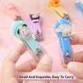 Cute Cartoon Nail Clippers Kids Nail Clippers Portable Stainless Steel Nail Scissors For Kids Women Men Student Non-slip Nail Clippers With Protective Cover. 