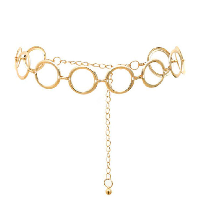 Fashion%20Womens%20Full%20Circle%20Metal%20Wide%20Chain%20Belt%20Waist%20Dress%20Adjusted%20Waistband%20MJD%20-%20Image%208
