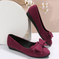Big Size Bow Women's Flats Contracted Shallow Mouth Round Toe Flat Shoes For Women Spring Summer Autumn Casual Woman Shoes Moonlight Shines. 