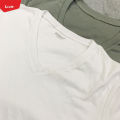 Mens V-neck Rib Structure Thermal Cotton Vest T-shirt From Levin. 