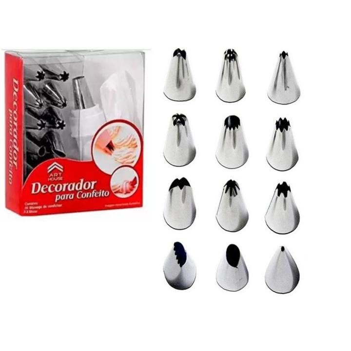 Nozzle Set Piping Bag With Nozzle Flipkart Buy CAKE DECORATING
