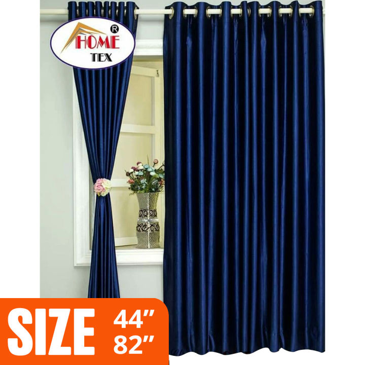 Synthetic curtain  Solid Colour - Blue,Red,Maroon,Cream,Chocolate.