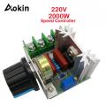 2000 Watt Scr Motor Speed Controller Ac 220V 2000W Scr 25A Adjustable Speed Controller Voltage Regulator Dimming Dimmers Module With Potentiometers - Solar Panel.